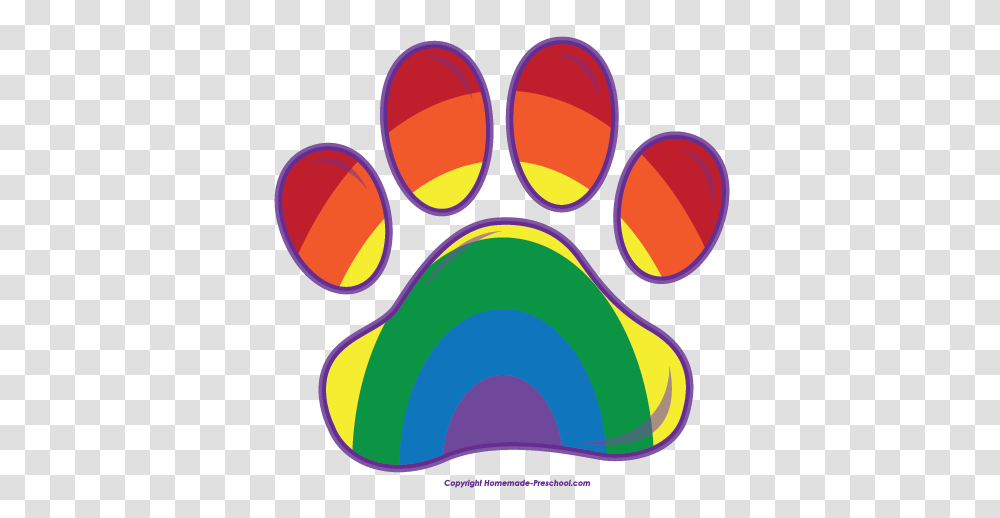 Rainbow Tiger Cliparts, Label, Footprint, Land Transparent Png