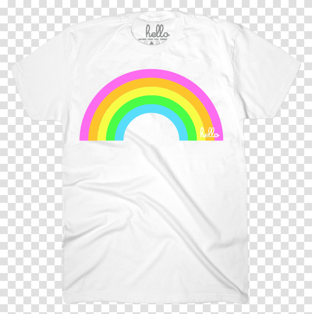 Rainbow Tshirt Rainbow White T Shirt, Apparel, T-Shirt Transparent Png