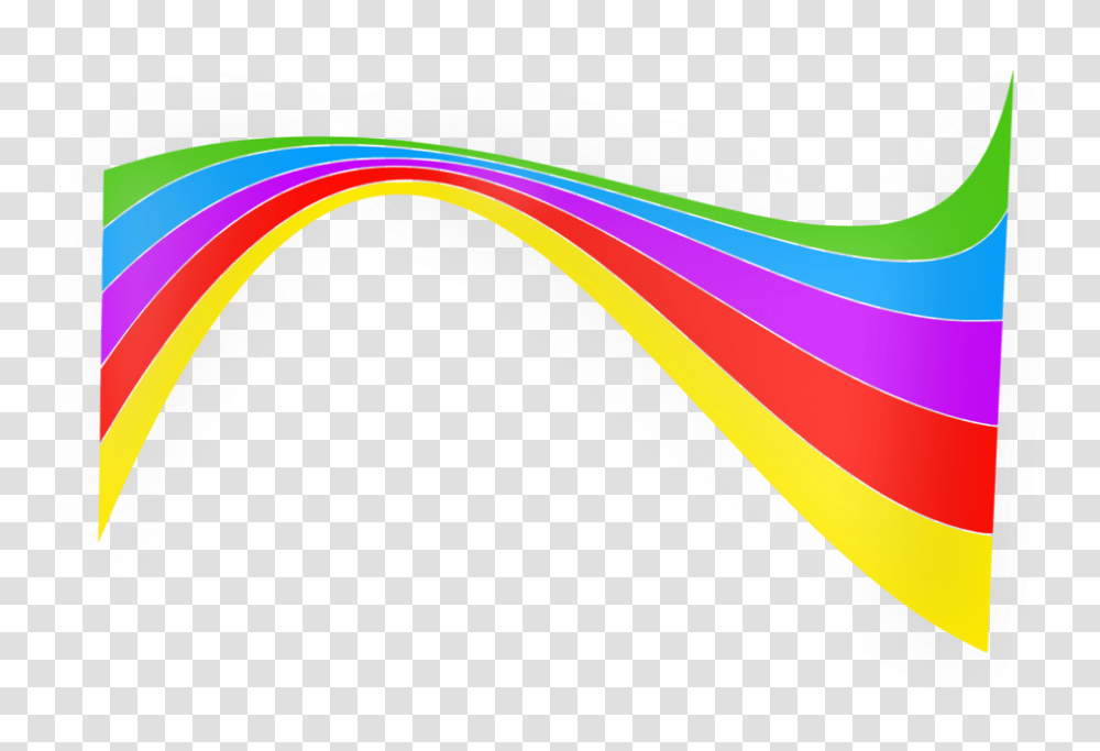 Rainbow Vector Rainbow Ribbon Clipart, Graphics, Sea, Outdoors, Water Transparent Png