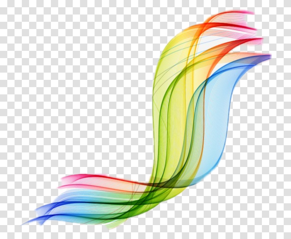 Rainbow Vector Swirl Swoosh, Bird, Animal Transparent Png