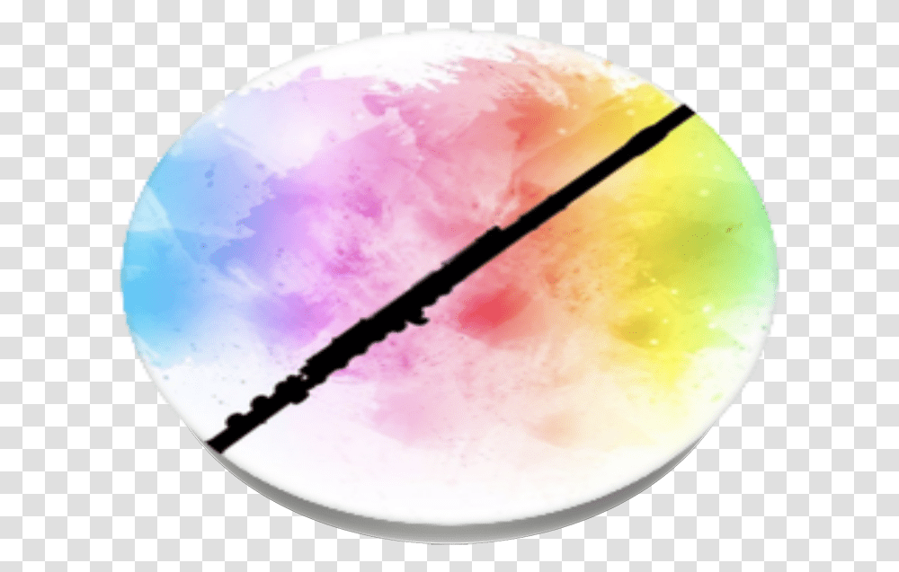 Rainbow Watercolor Music Popsockets Circle, Sphere, Plant, Ornament, Spoon Transparent Png