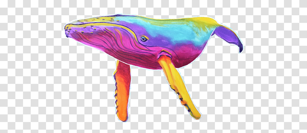 Rainbow Whale Baby Onesie Animal Figure, Mammal, Sea Life, Dolphin, Wildlife Transparent Png