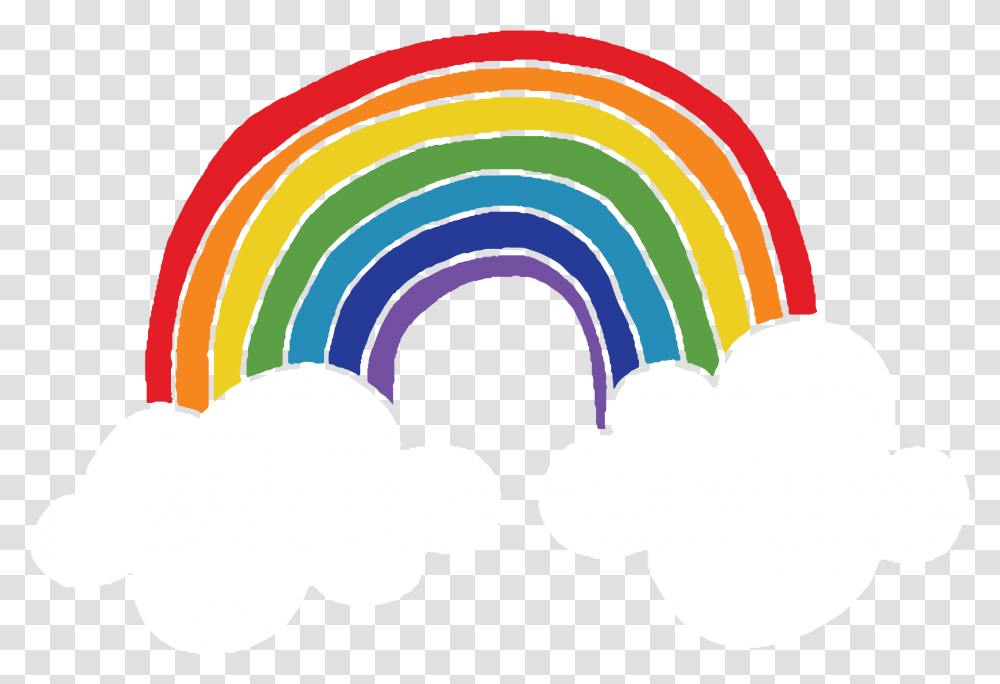 Rainbow With Background Fan Ballet Girls, Graphics, Art, Nature, Hammer Transparent Png