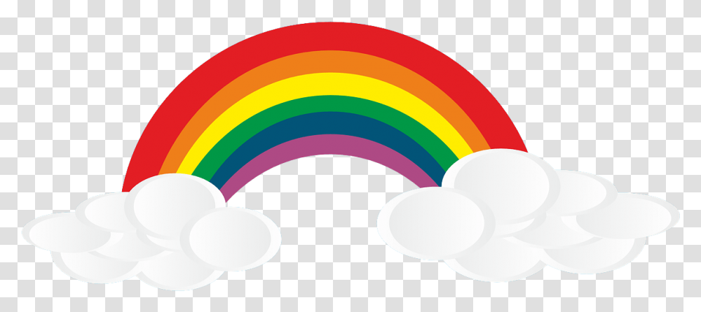 Rainbow With Clouds, Ball, Balloon Transparent Png