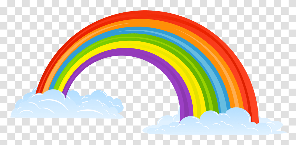 Rainbow With Clouds Clip Art, Pattern, Floral Design, Drawing Transparent Png