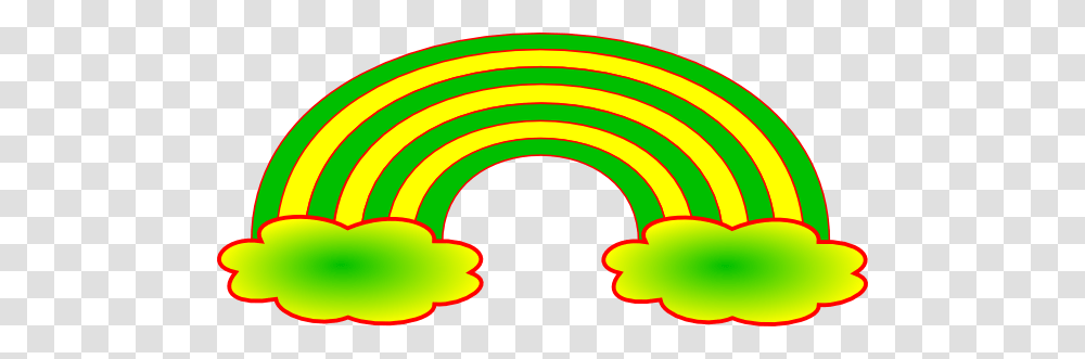 Rainbow With Clouds Clip Art, Logo, Trademark Transparent Png