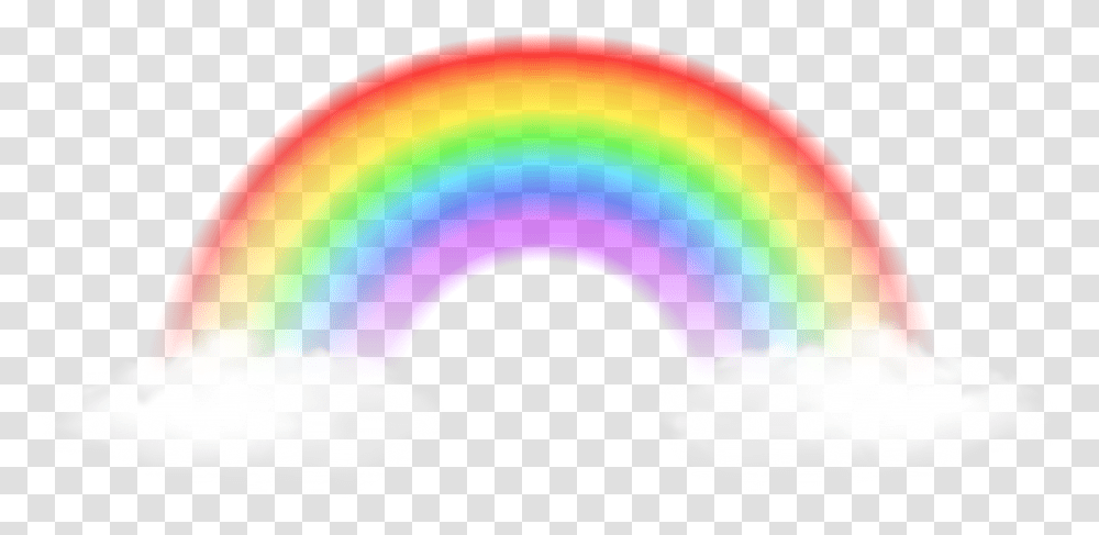 Rainbow With Clouds Image, Nature, Outdoors, Sky, Light Transparent Png
