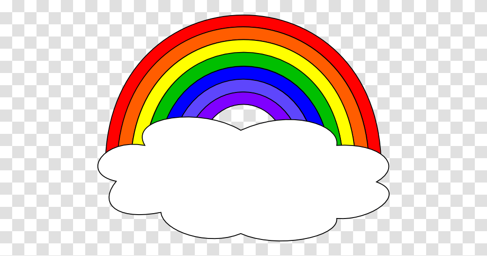 Rainbow With Single Cloud Clip Art, Nature, Outdoors, Light Transparent Png