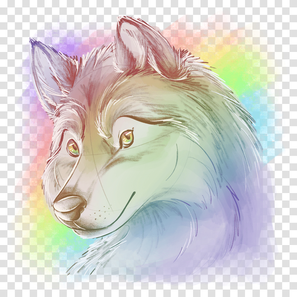 Rainbow Wolf, Poster, Advertisement Transparent Png