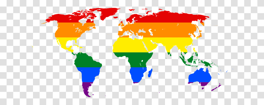 Rainbow World Map Diagram, Plot, Atlas, Person Transparent Png