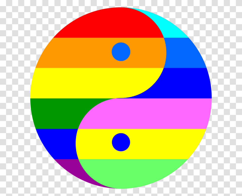Rainbow Yin And Yang Complementary Colors Computer Icons Free, Number, Logo Transparent Png