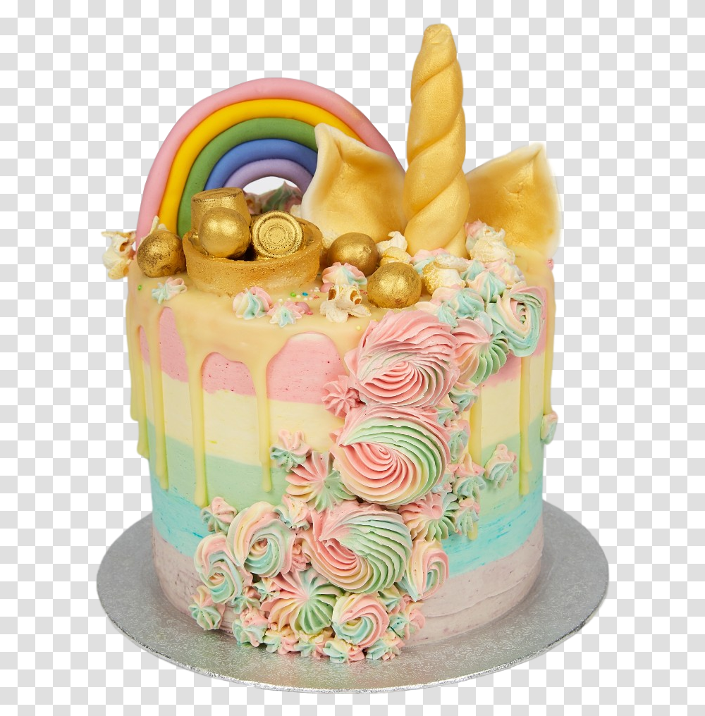 Rainbows & Unicorns Birthday Cake Anges De Sucre Cake Decorating, Dessert, Food, Sweets, Confectionery Transparent Png
