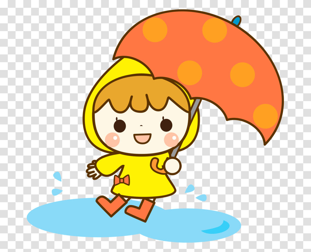 Девочка с зонтиком на прозрачном фоне