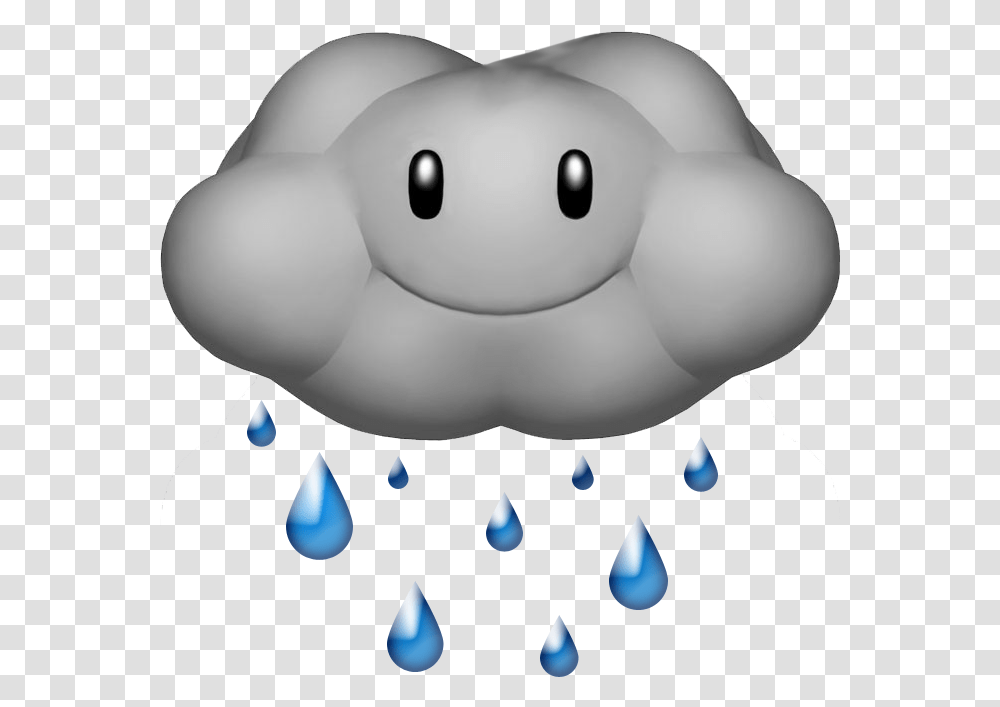 Raindrop Rain Cloud Gif Full Size Download Seekpng Mario Kart Wii Items, Animal, Invertebrate, Snowman, Outdoors Transparent Png
