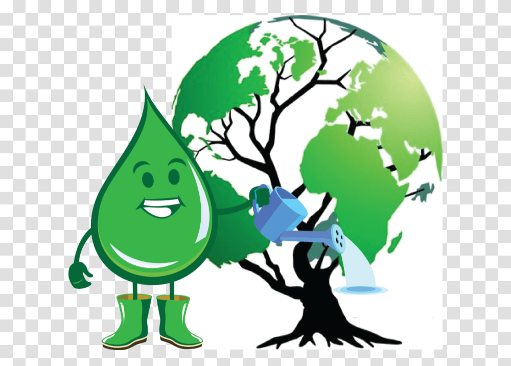 Raindrops Clipart Water Bill, Green, Recycling Symbol, Droplet Transparent Png