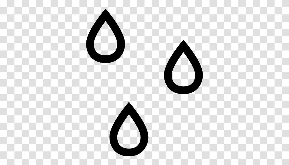 Raindrops Outlines Weather Symbol Of Water Drops Icon Free, Gray, World Of Warcraft Transparent Png