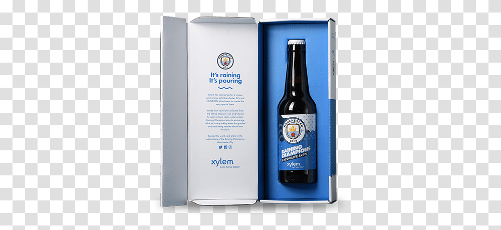 Raining Champions Xylem Hong Kong Xylem Manchester City Beer, Alcohol, Beverage, Drink, Bottle Transparent Png