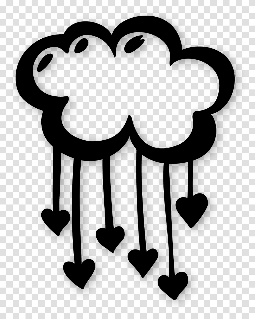 Raining Hearts Doodle Clipart Download, Gray, World Of Warcraft Transparent Png