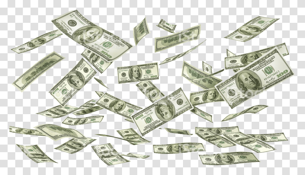 Raining Money Background, Dollar Transparent Png
