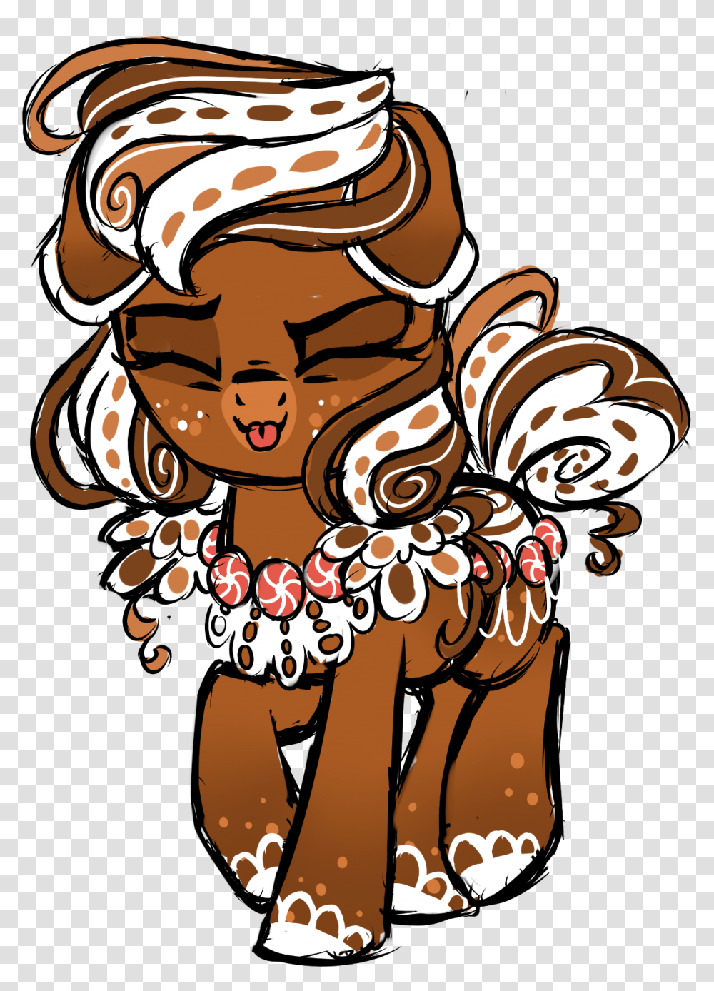 Rainjay Xx Eyes Closed Food Food Pony Gingerbread Illustration, Face, Outdoors, Nature Transparent Png
