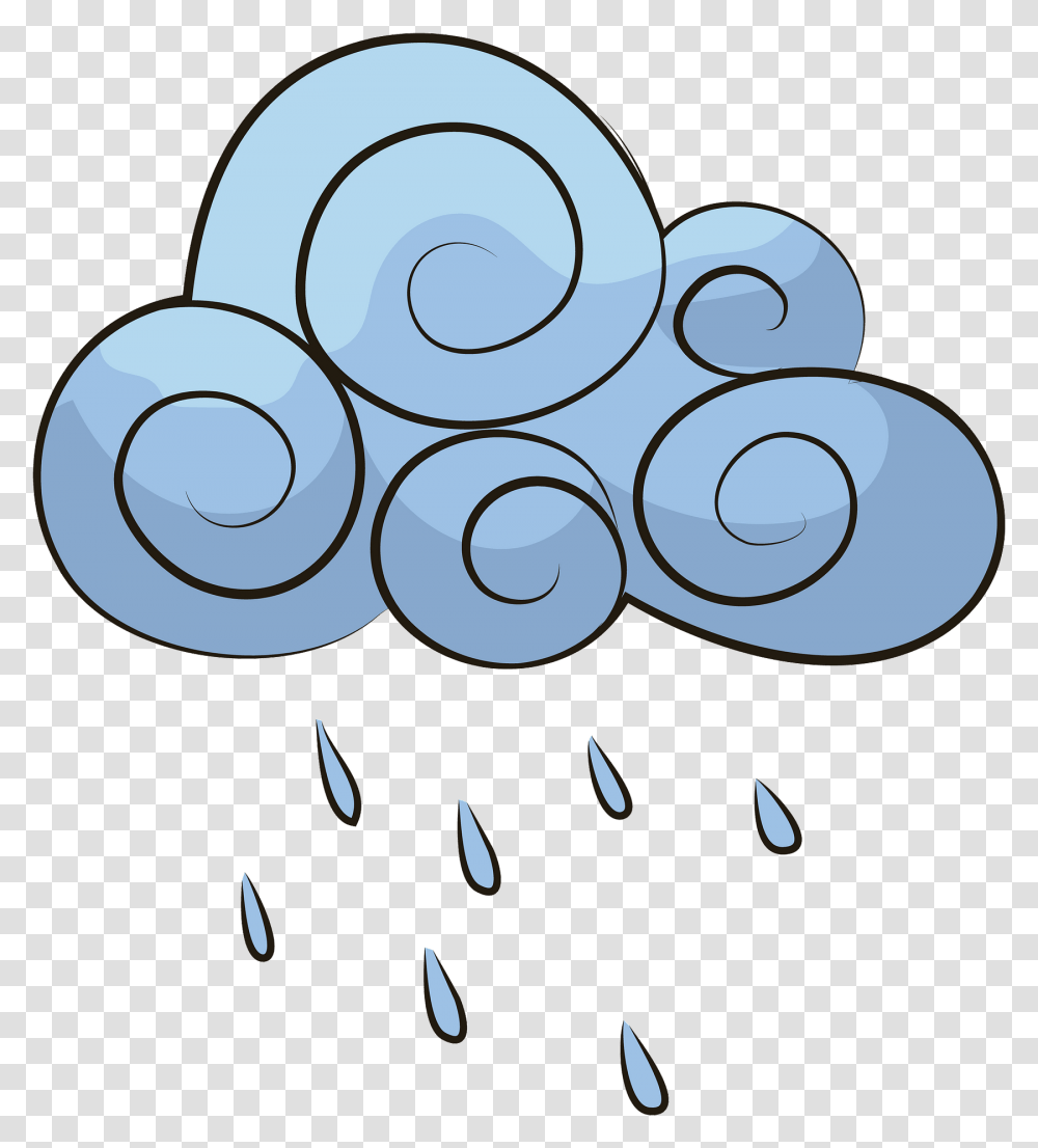 Rainy Cloud Clipart Regenwolke Clipart, Text Transparent Png