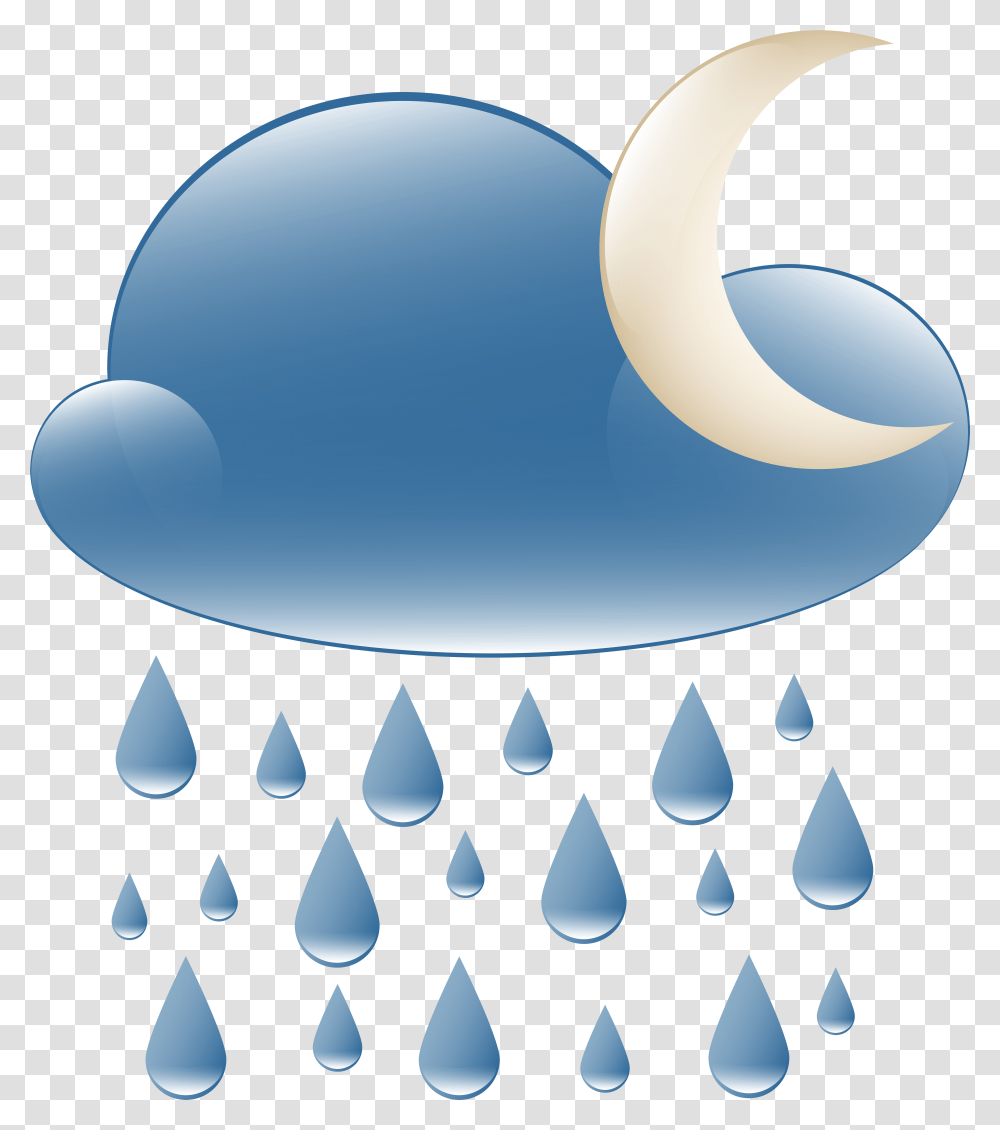 Rainy Night Weather Icon Clip Art, Balloon, Beverage, Drink Transparent Png