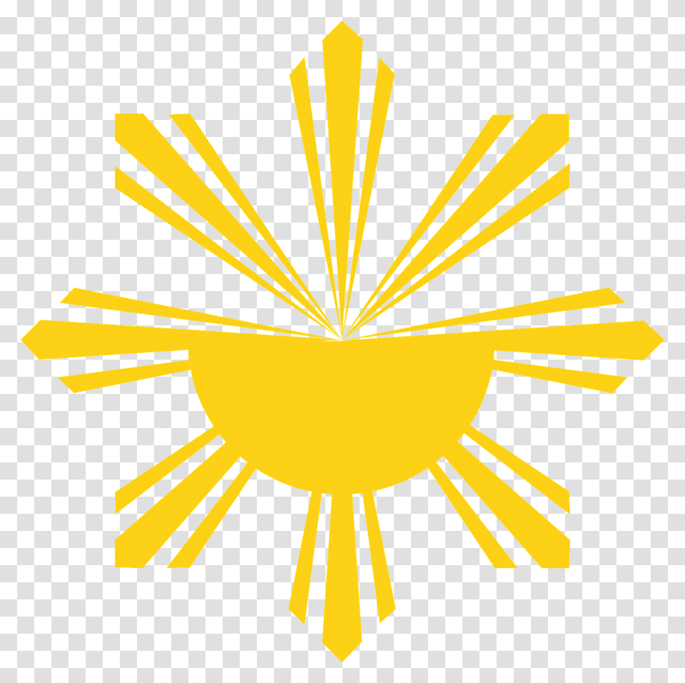 Raios Solares Raios Sunburst Brilhar Luz Solar Philippine Flag With Face, Emblem, Logo, Trademark Transparent Png