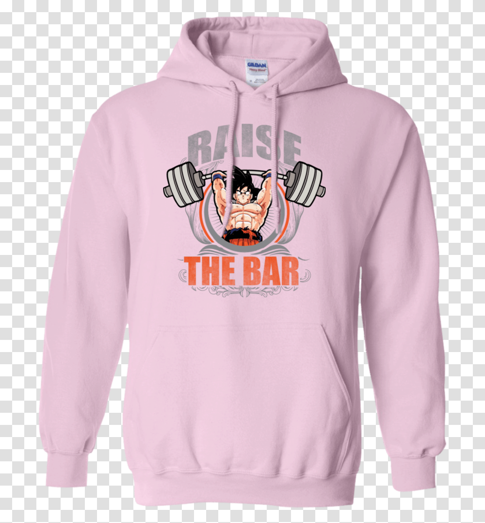 Raise The Bar Goku Spirit Bomb Shoulder Barbell Press Southside Serpents Hoodie Pink, Apparel, Sweatshirt, Sweater Transparent Png