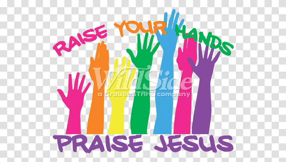 Raise Your Hands Praise Jesus Illustration, Poster, Advertisement Transparent Png