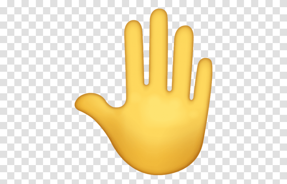 Raised Back Of Hand Emoji Icon, Apparel, Glove Transparent Png