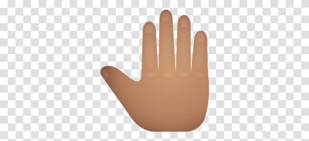 Raised Back Of Hand Medium Skin Tone Icon Sign Language, Lamp, Finger, Clothing, Apparel Transparent Png