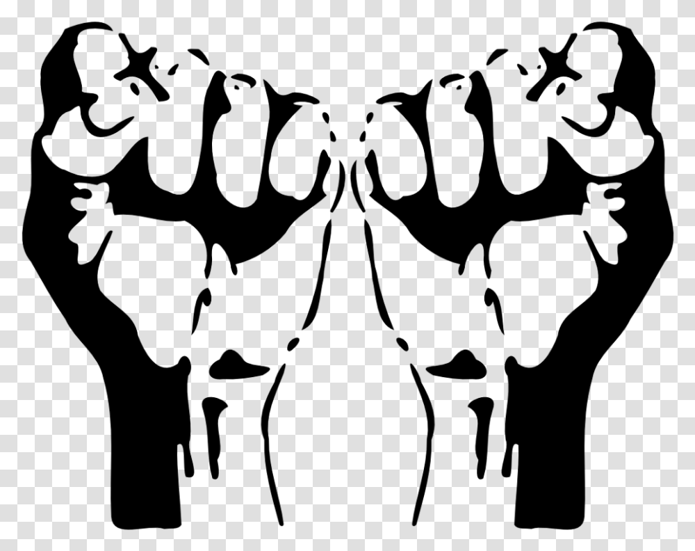Raised Fist 1968 Olympics Black Power Salute Clip Art, Gray, World Of Warcraft Transparent Png