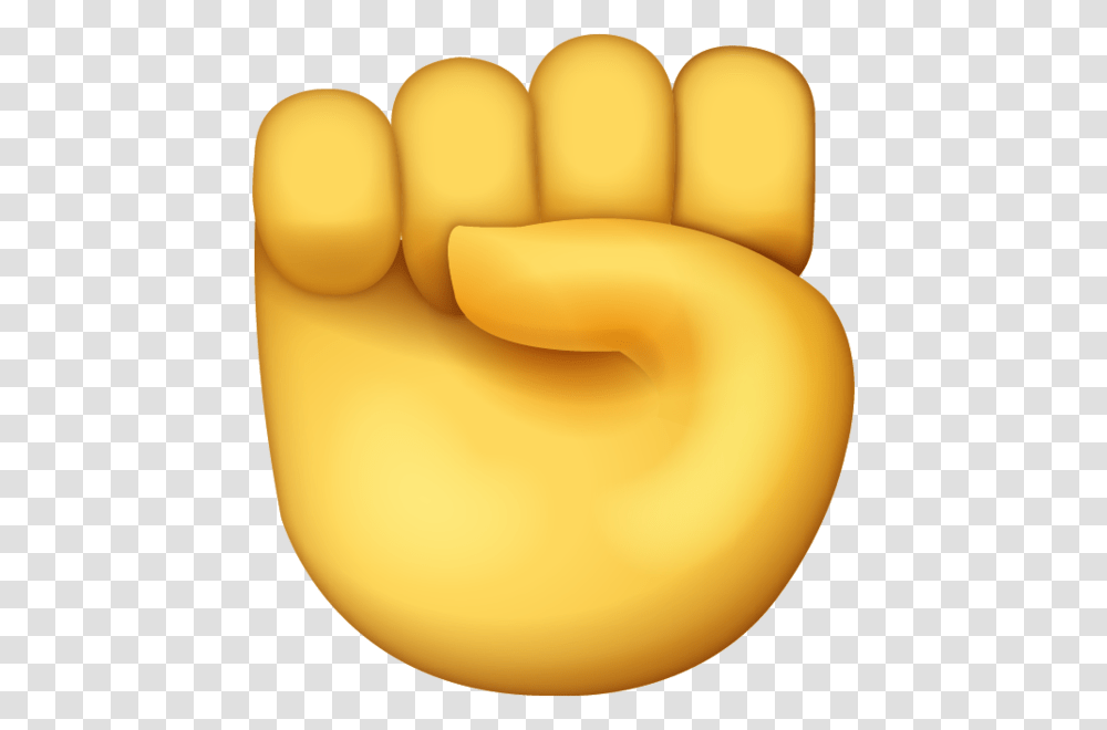 Raised Fist Emoji, Hand Transparent Png