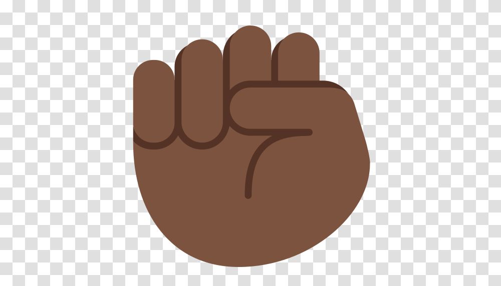 Raised Fist Emoji With Dark Skin Tone Meaning And Pictures, Hand Transparent Png