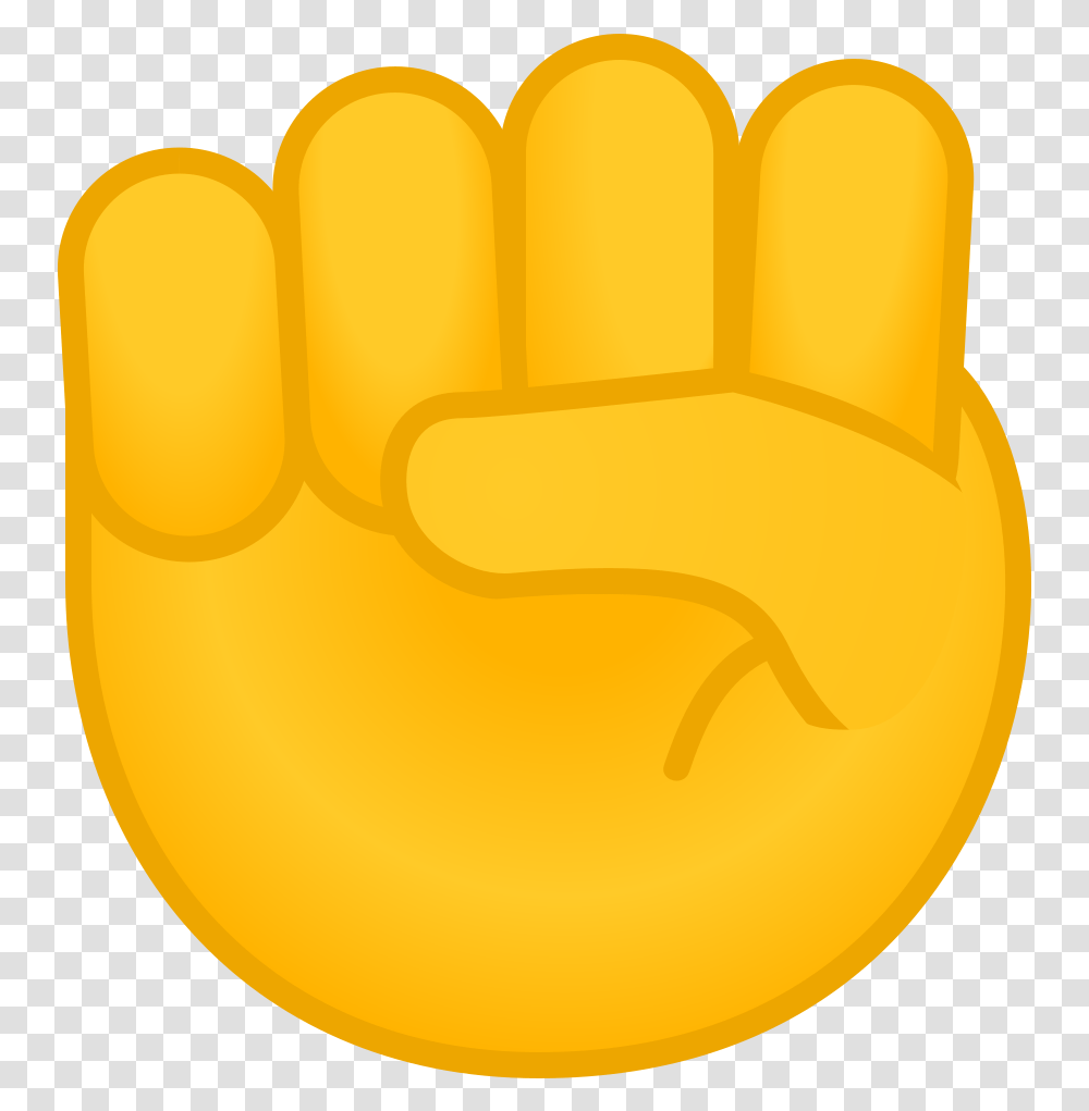 Raised Fist Icon Hand Yellow Icon, Plant Transparent Png