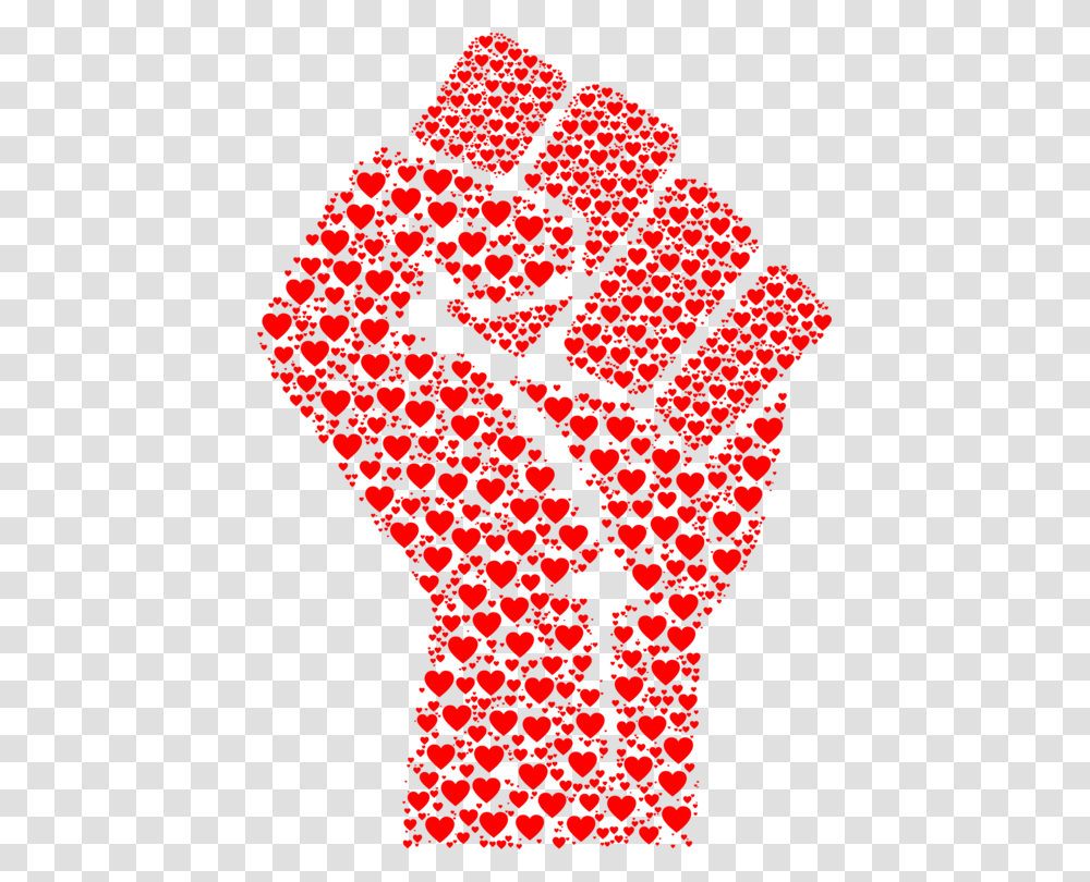 Raised Fist Love Fist Bump Hand Heart Colorful Fist Transparent Png