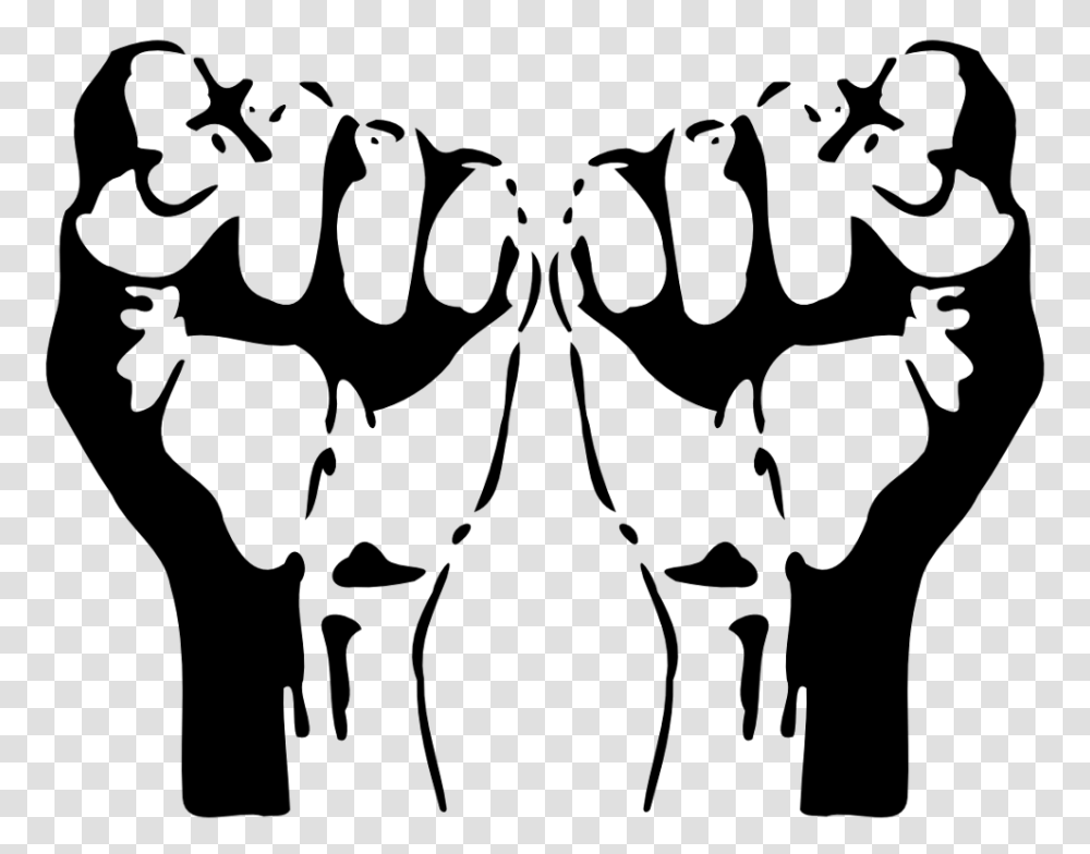Raised Fist Olympics Black Power Salute Clip Art, Gray, World Of Warcraft Transparent Png