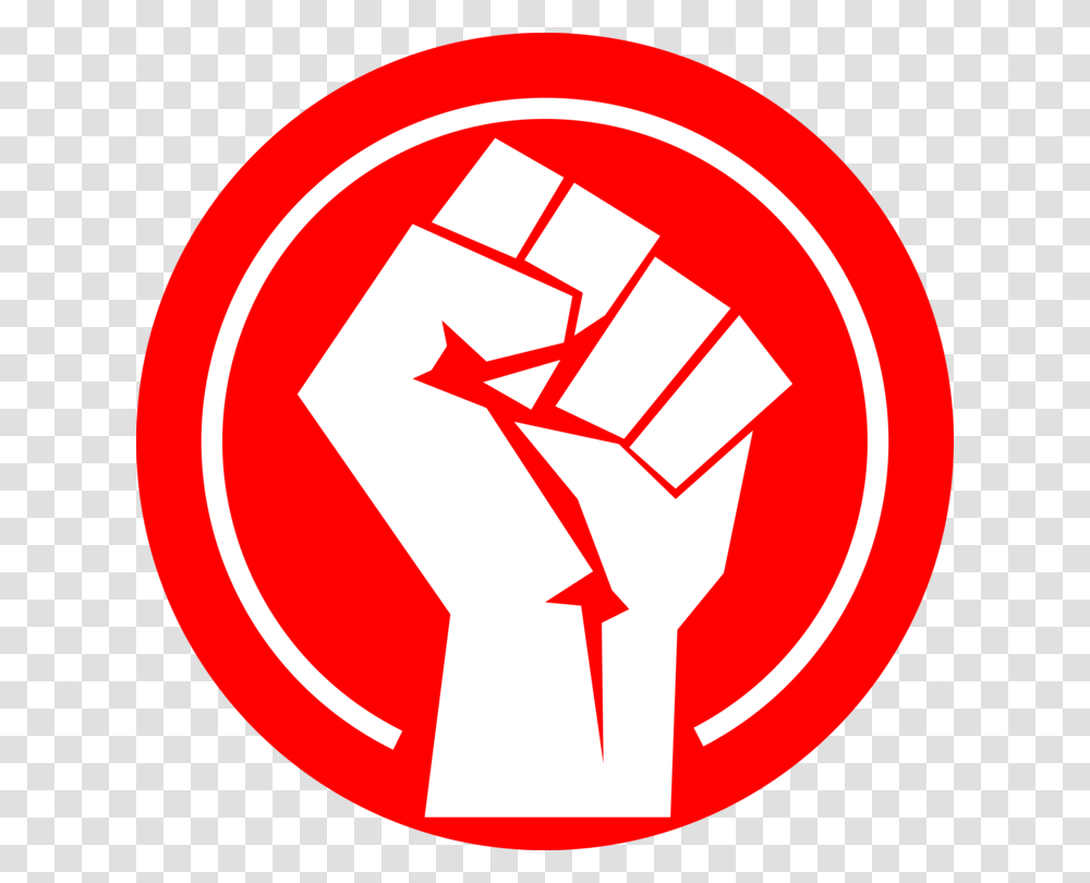 Raised Fist Russian Revolution Symbol Logo, Hand, Ketchup, Food Transparent Png