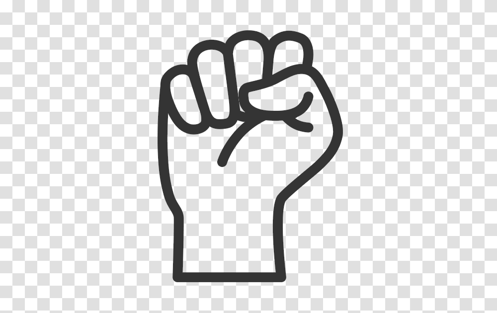 Raised Fist Symbol Clip Art, Silhouette, Undershirt, Apparel Transparent Png