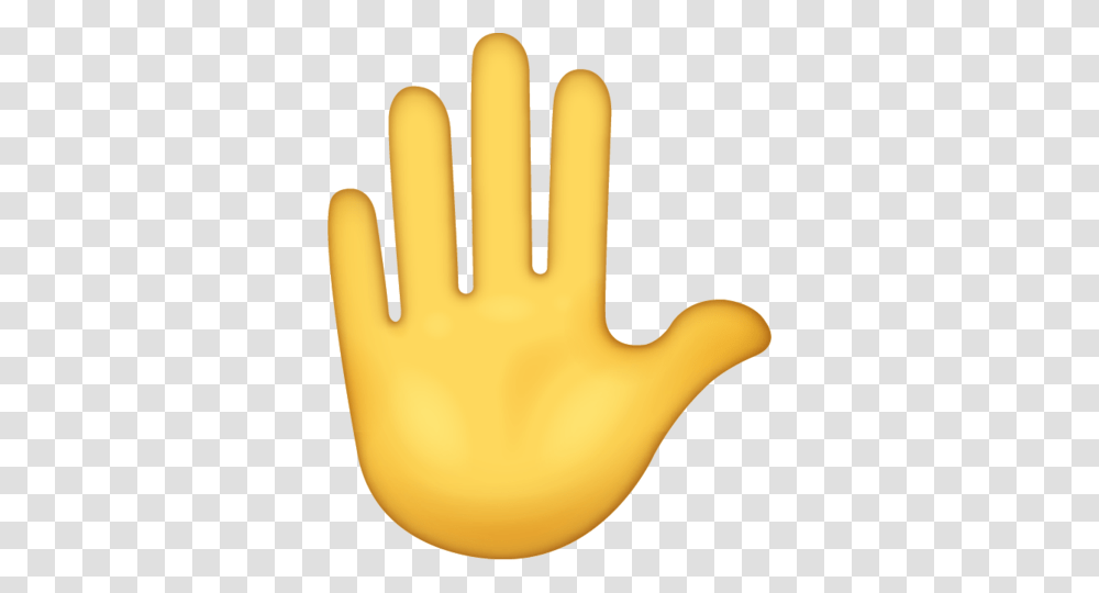 Raised Hand Emoji, Apparel, Glove Transparent Png