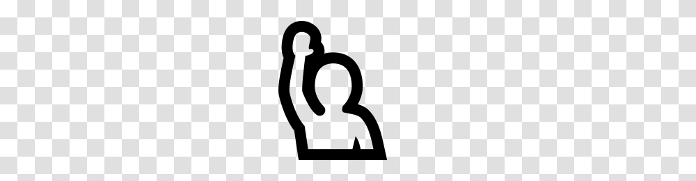 Raised Hand Icons Noun Project, Gray, World Of Warcraft Transparent Png