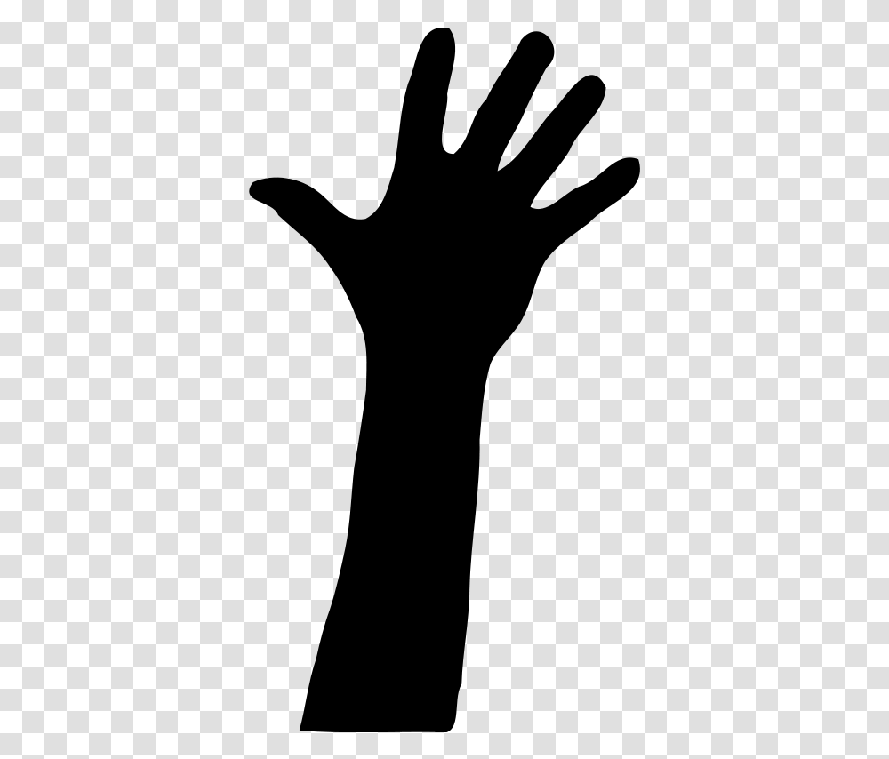 Raised Hand In Silhouette Clipart Hand Background, Gray, World Of Warcraft Transparent Png