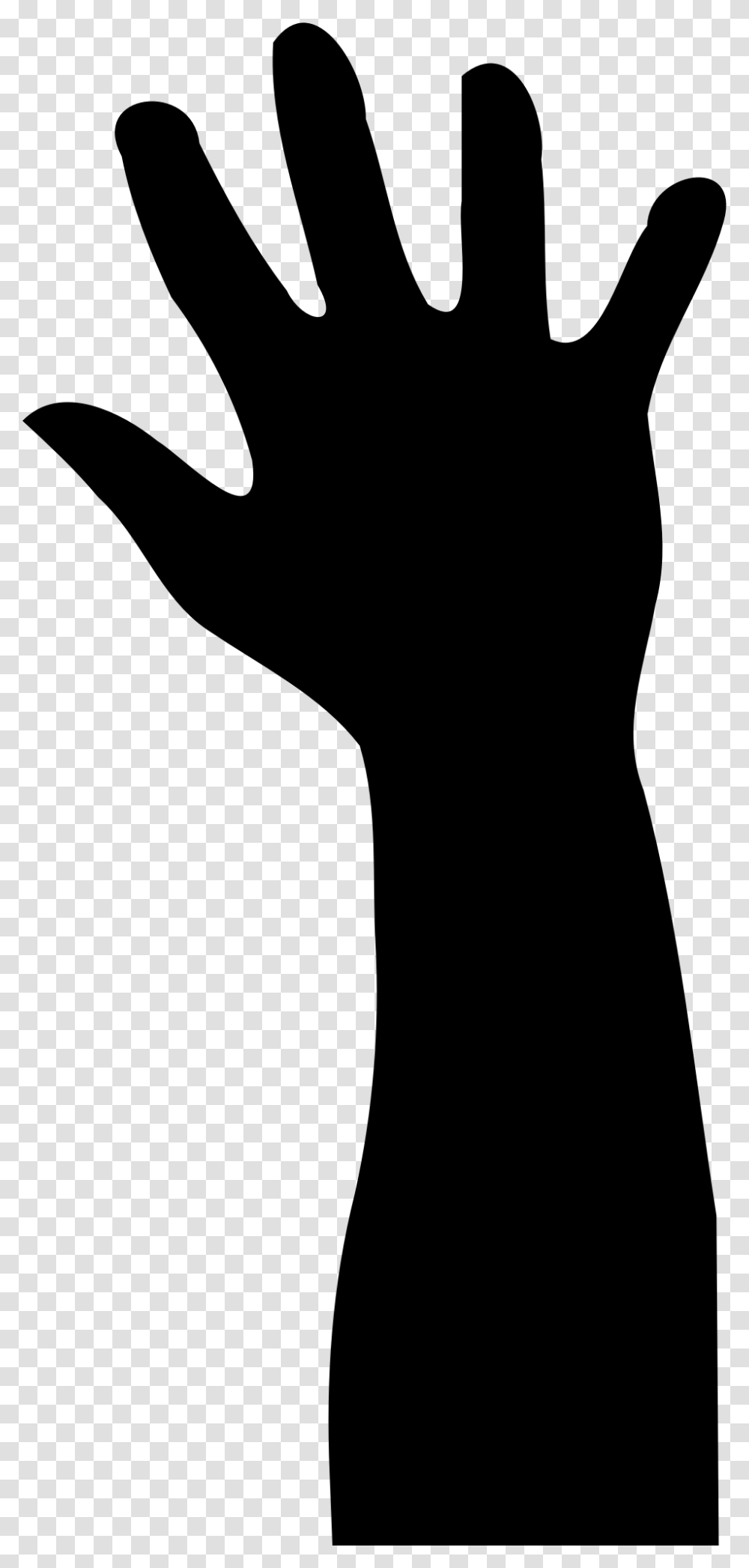 Raised Hand In Silhouette Icons, Gray, World Of Warcraft Transparent Png