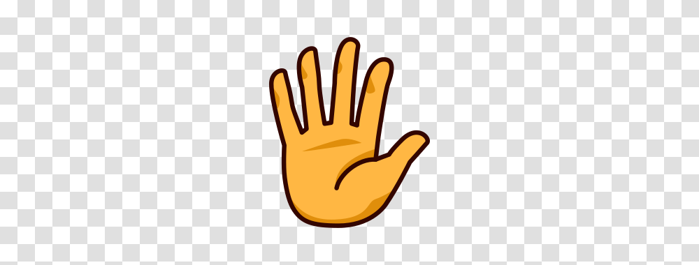 Raised Hand With Fingers Splayed Emojidex, Apparel, Glove Transparent Png