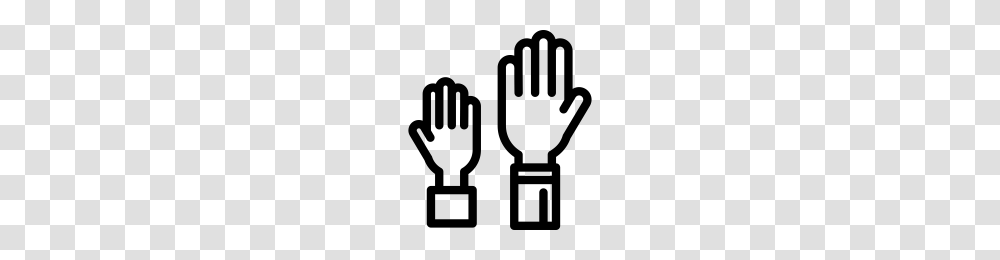 Raised Hands Icons Noun Project, Gray, World Of Warcraft Transparent Png