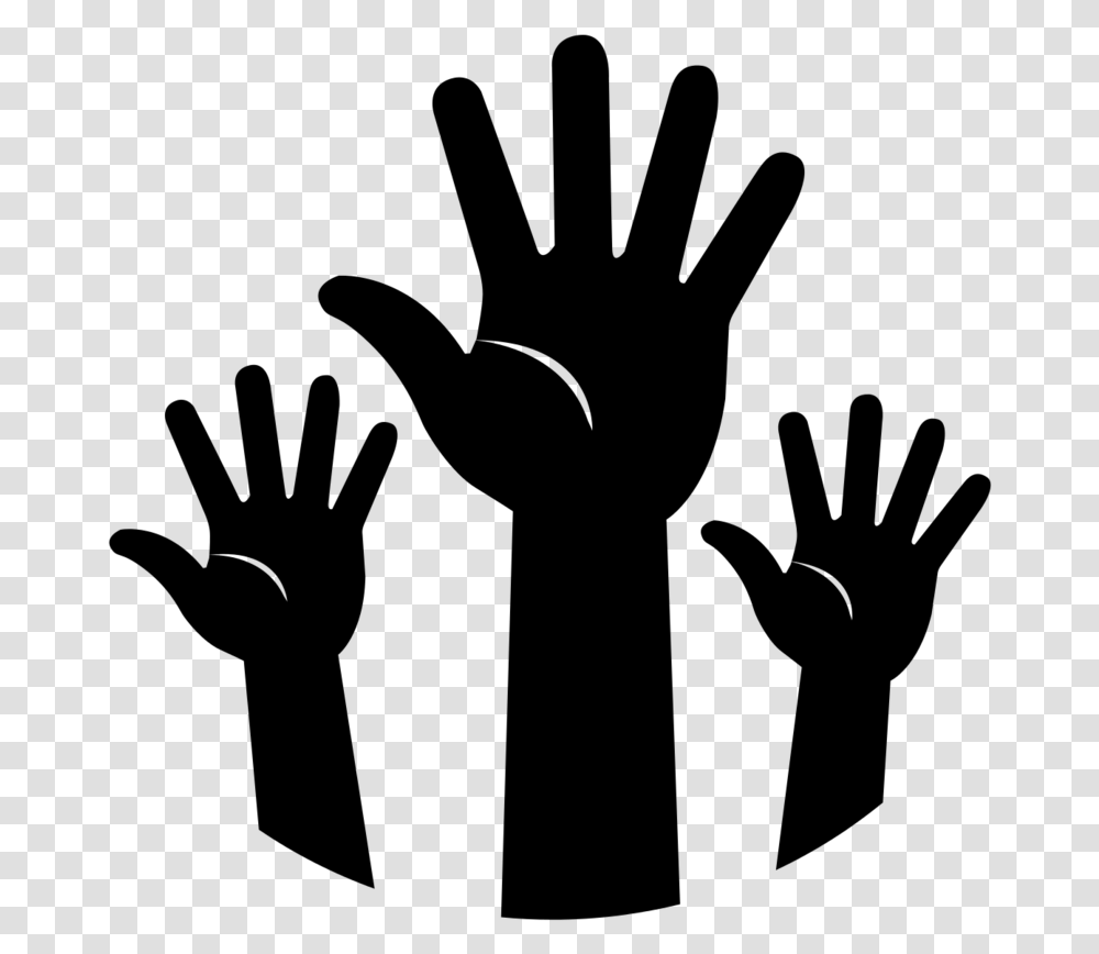 Raising Hands Clipart Raised Hands Icon, Gray, World Of Warcraft Transparent Png