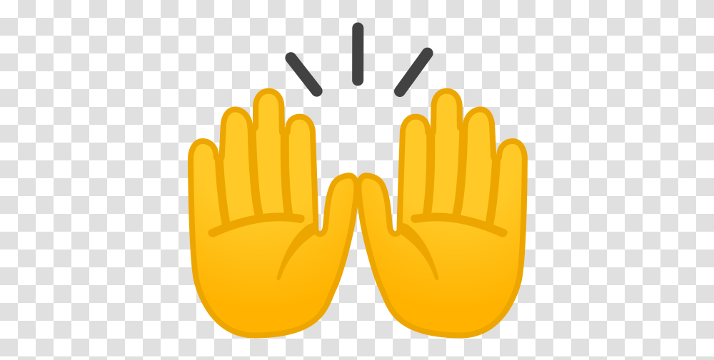 Raising Hands Icon Noto Emoji People Bodyparts Iconset Significado Emoji Mos, Glove, Clothing, Apparel Transparent Png