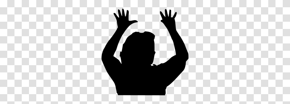 Raising Hands Silhouette Clip Art For Web, Gray, World Of Warcraft Transparent Png
