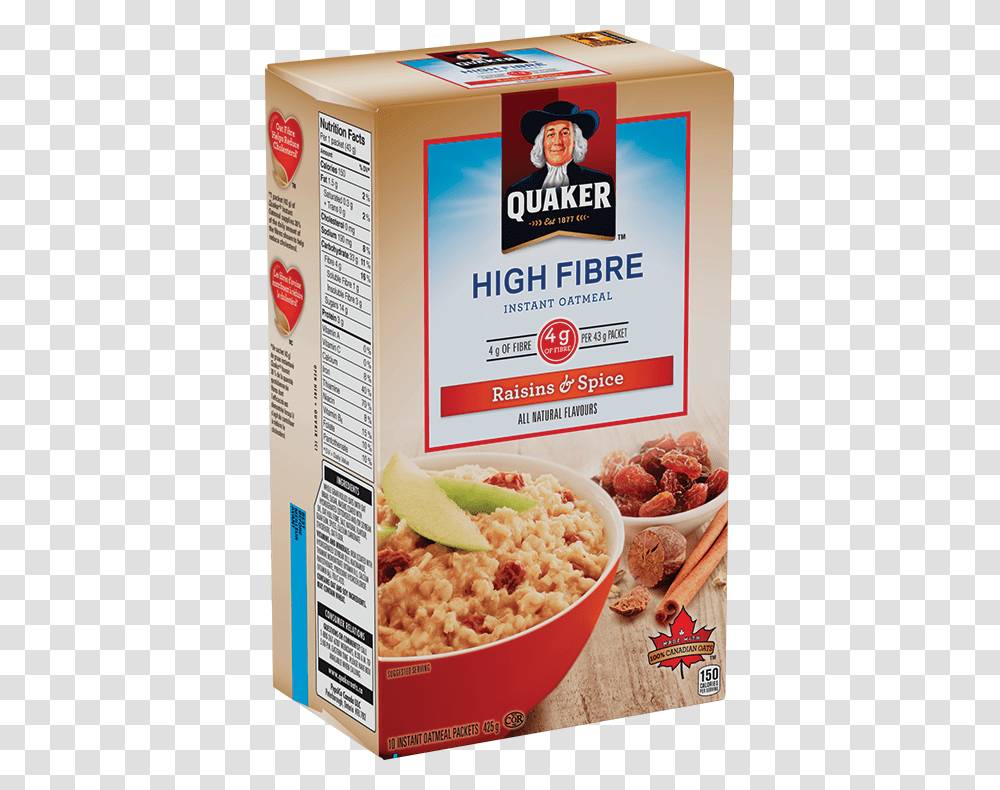 Raisins Quaker Oatmeal Protein, Food, Person, Breakfast, Menu Transparent Png