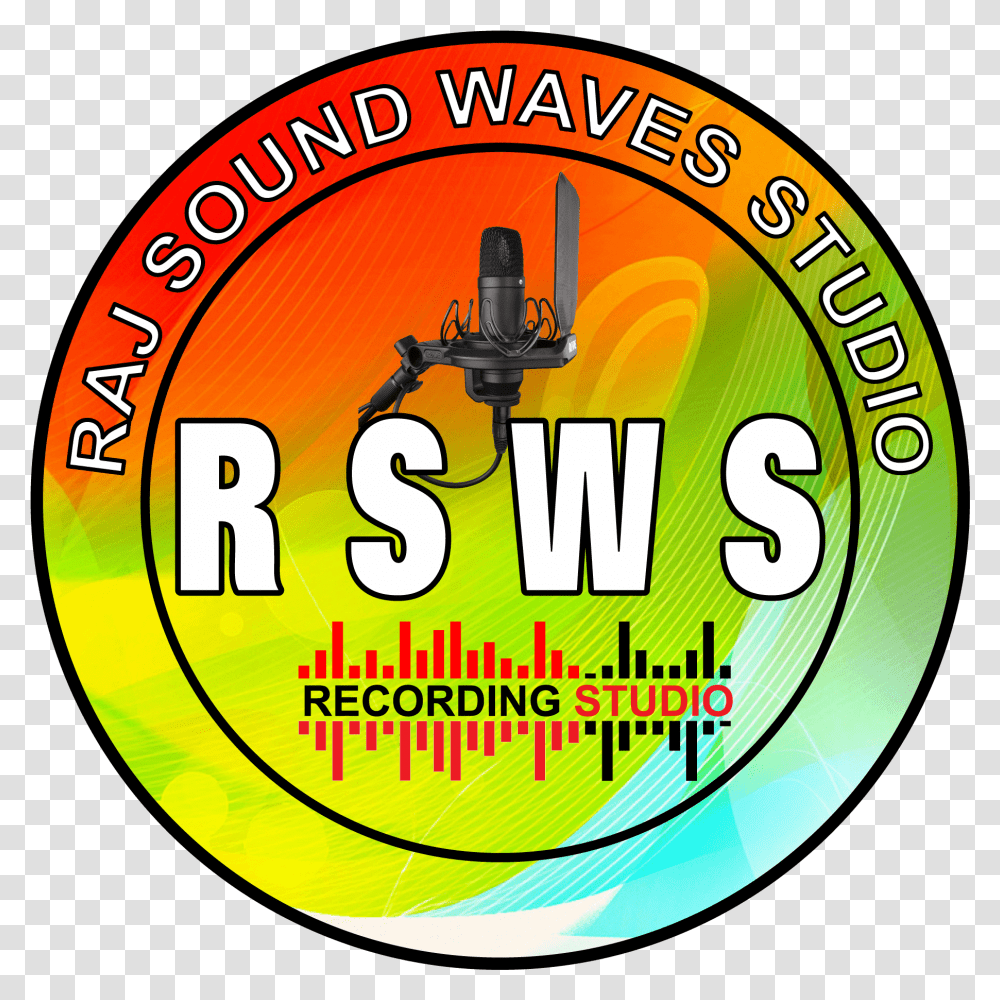 Raj Sound Waves Studio Call 9654102377 Recording Circle, Logo, Symbol, Text, Label Transparent Png